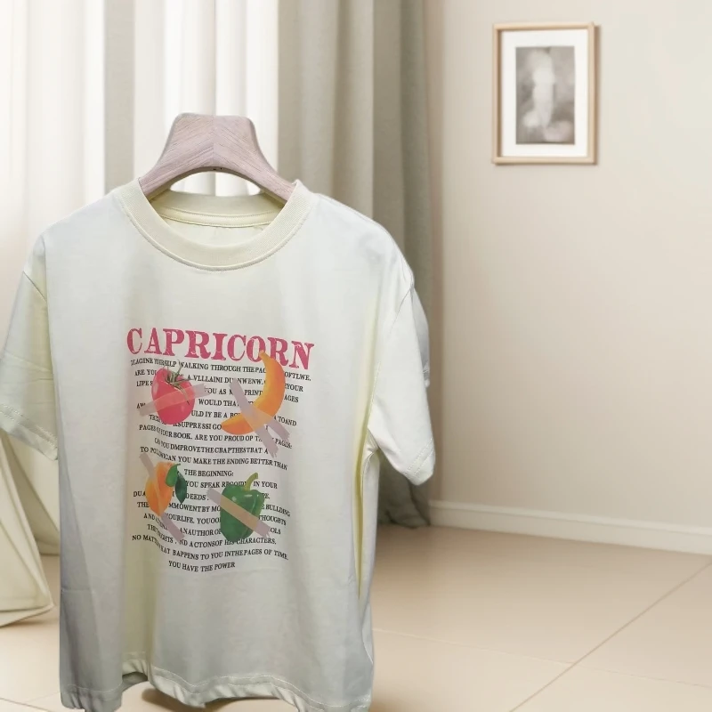 男女童水果图案款纯棉短袖