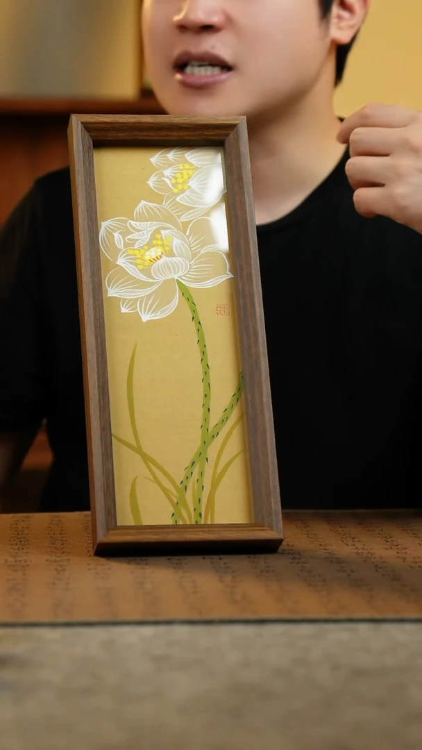 国画12.5*31.5纯手绘国风国画摆台