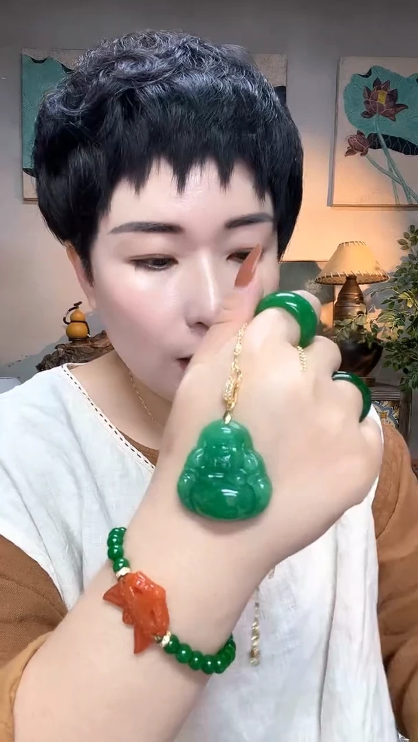 吊坠(赠链)合金翡翠127