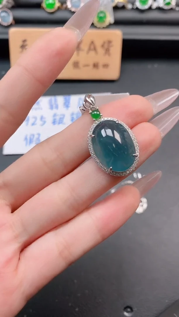 银S925镶嵌戒指翡翠1111