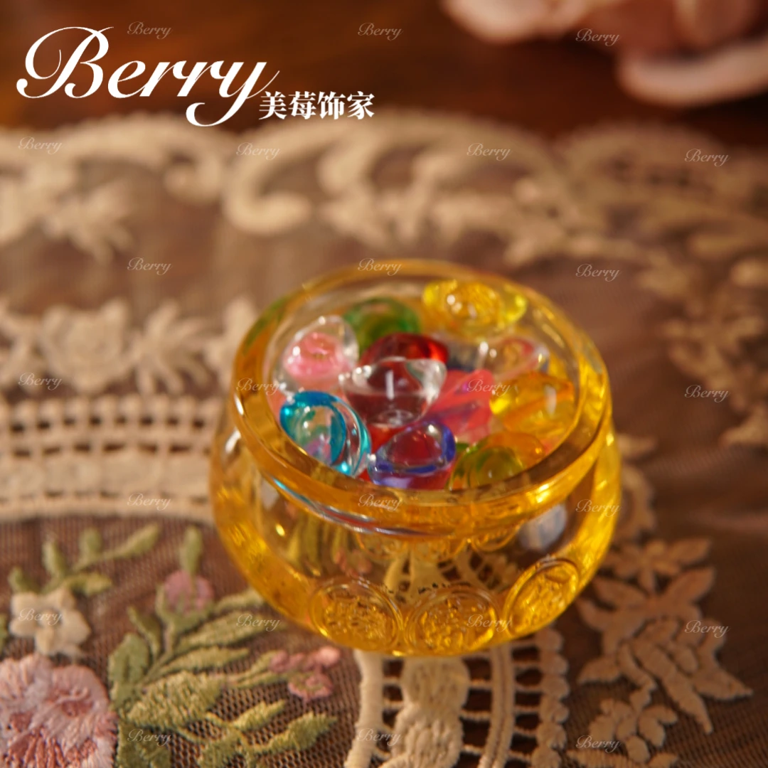 聚宝盆-k5水晶小小宝盆装饰摆件