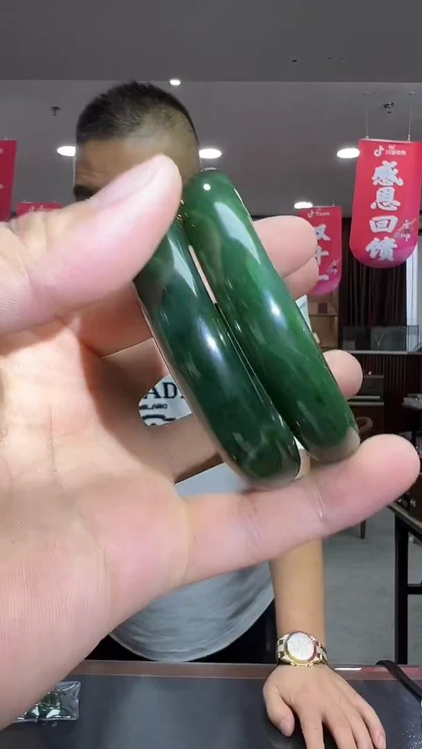 未镶嵌手镯和田玉（碧玉）a528-多样性发货其中发一