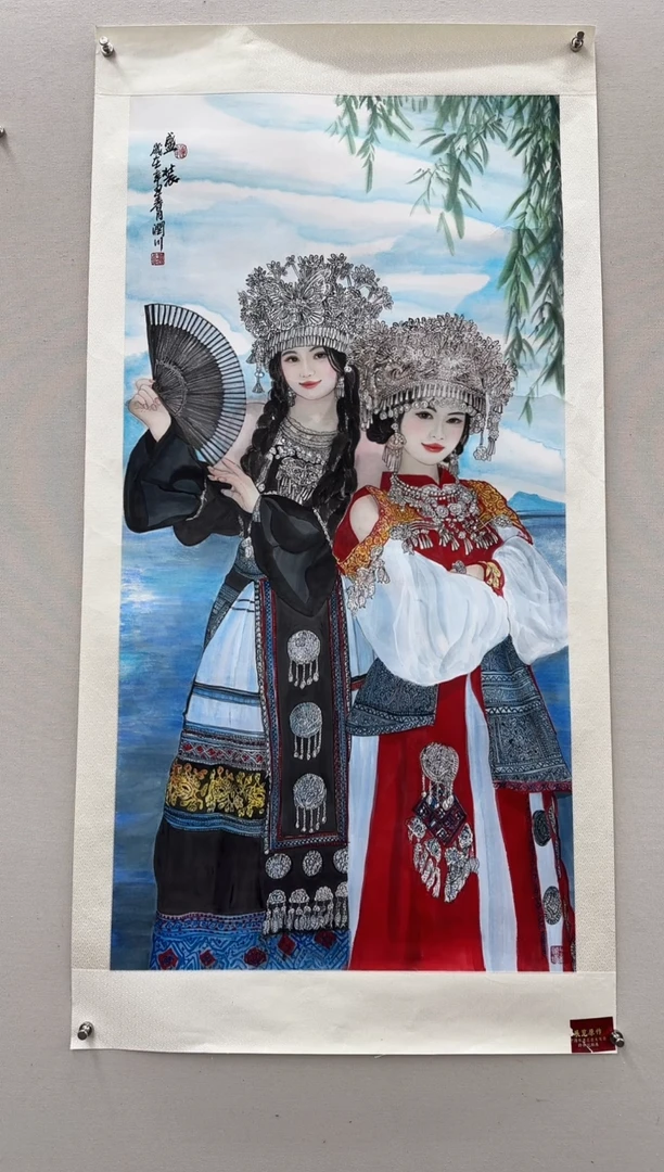 国画荣*哥贺润川-国画人物8平尺