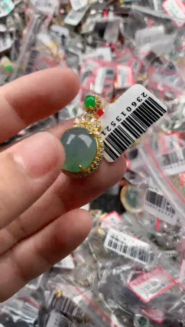 银S925镶嵌戒指翡翠2222-----4