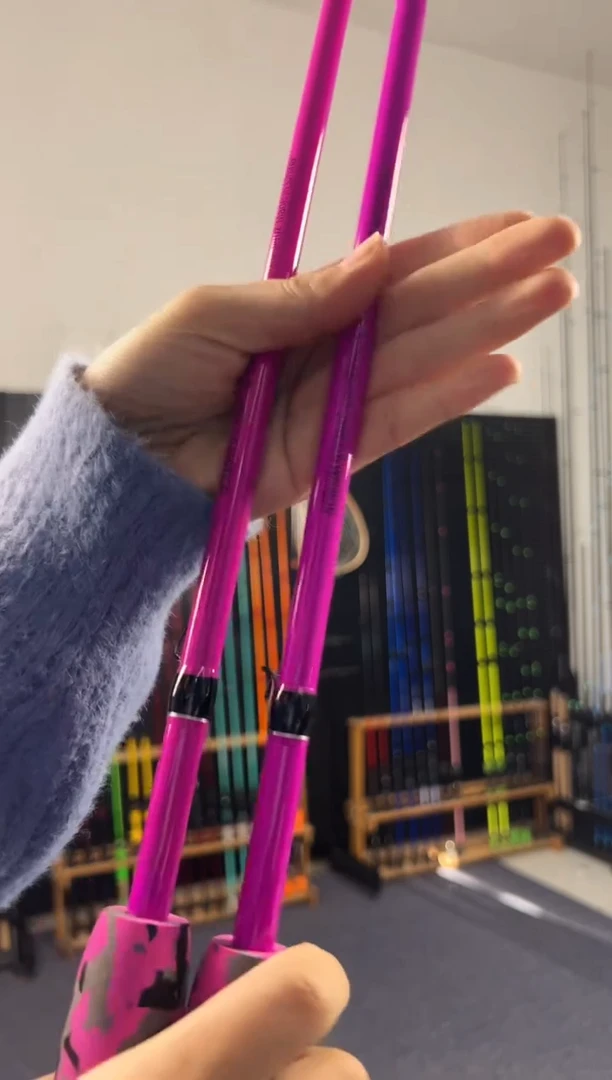 1.8m碳素荧光红1.8米直柄（瑕疵尾货竿，没有售后，介意勿拍）