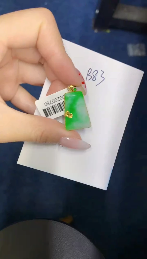 【闪购商品】翡翠颈饰18K金镶嵌0000000000