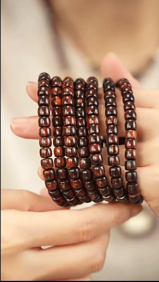 降真香手串/手链红降瑕疵6x7直切-99多样性随机发一串