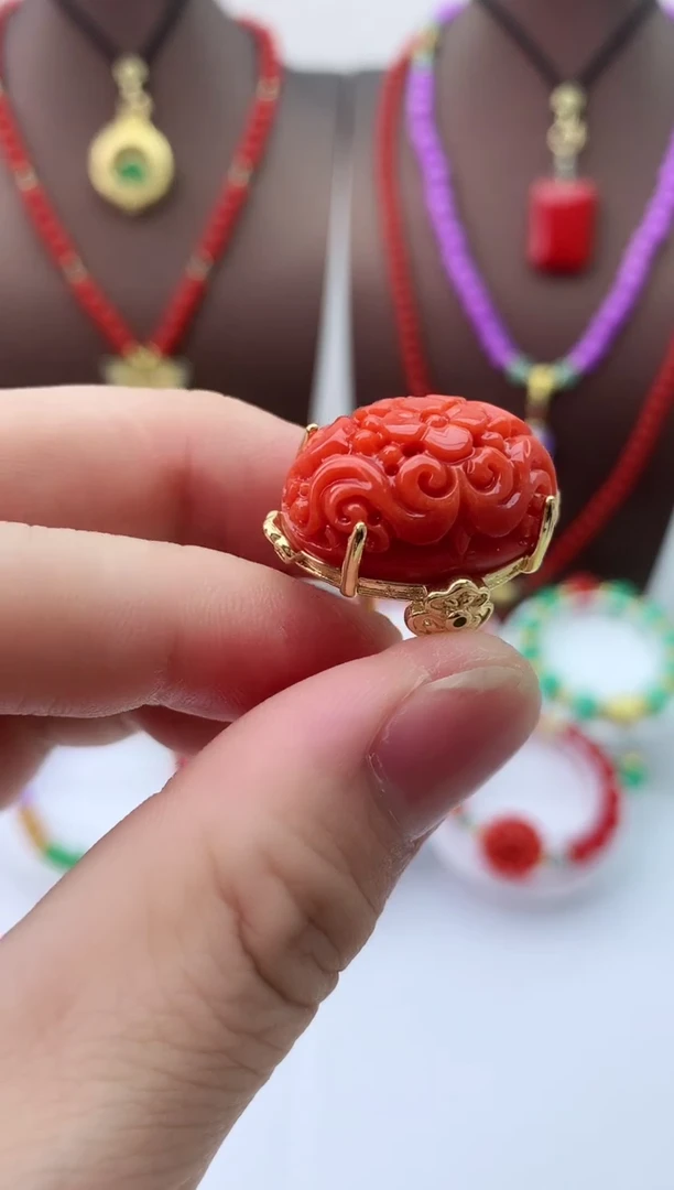 【闪购商品】翡翠戒指14K金镶嵌J21戒指