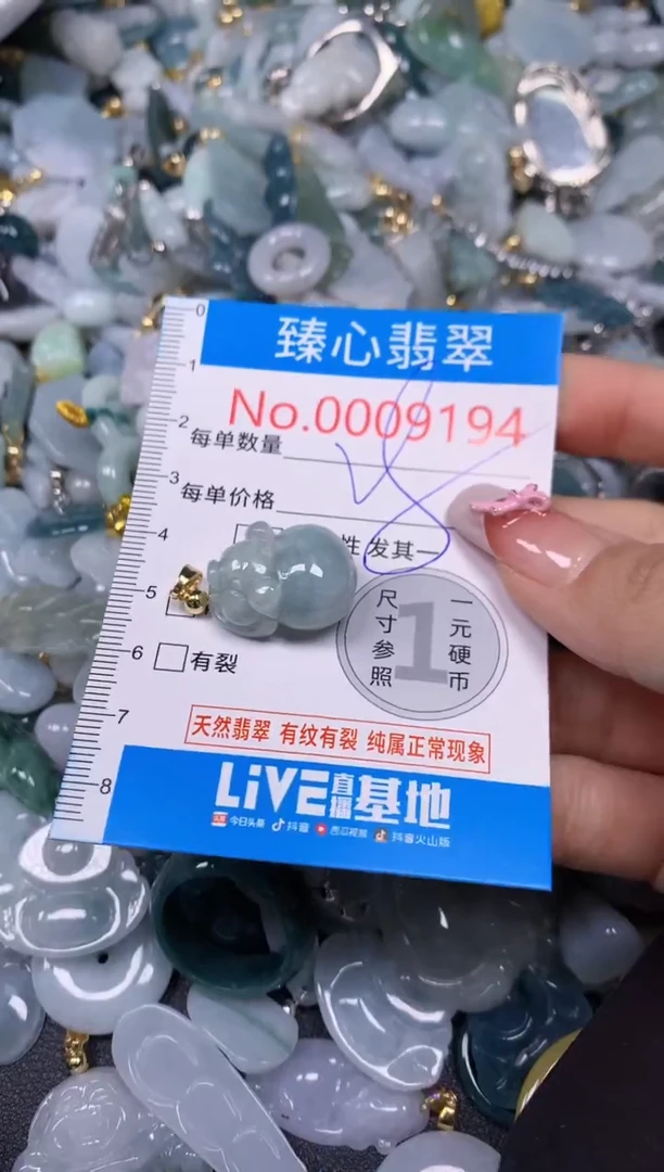 【闪购商品】翡翠颈饰未镶嵌含绳0009194