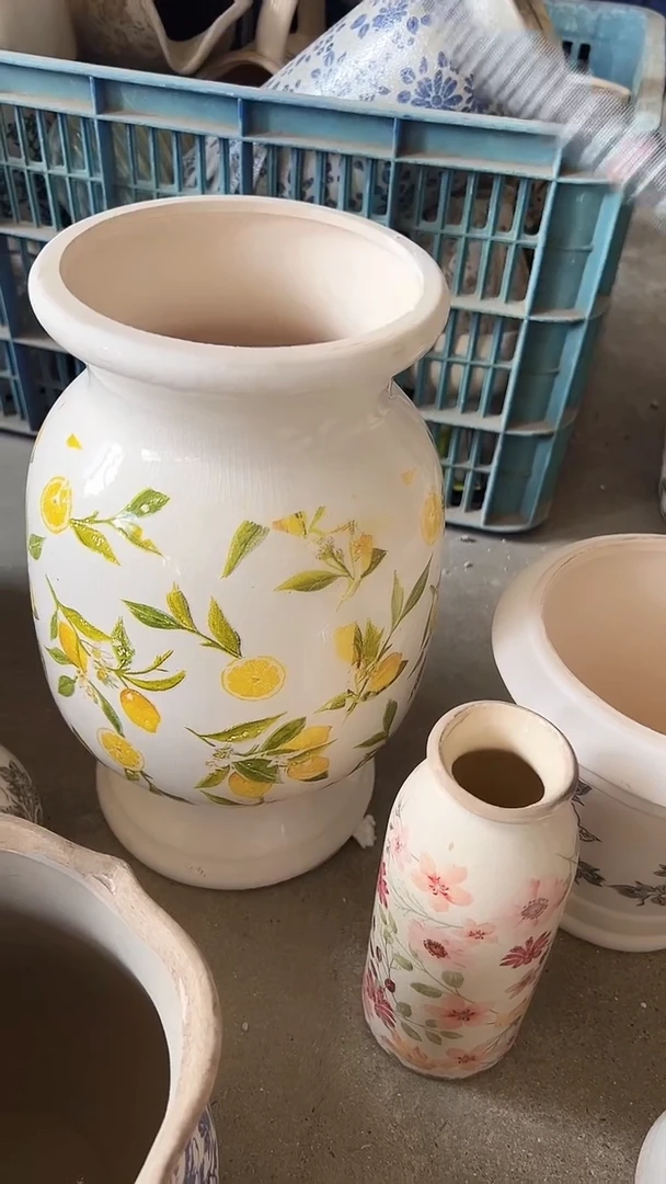 【闪购商品】陶瓷花盆高32cm内口13.5cm