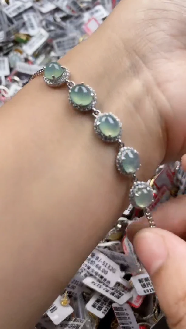 翡翠戒指银S925镶嵌101010     6
