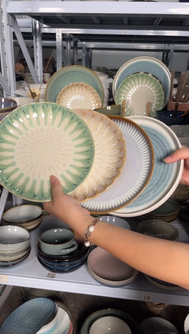 瓷片外贸尾货瑕疵满20包邮X4 小盘组合