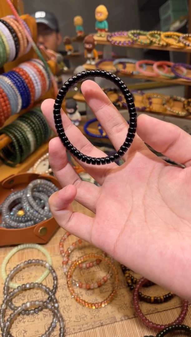 玛瑙/玉髓手串未镶嵌黑玛瑙