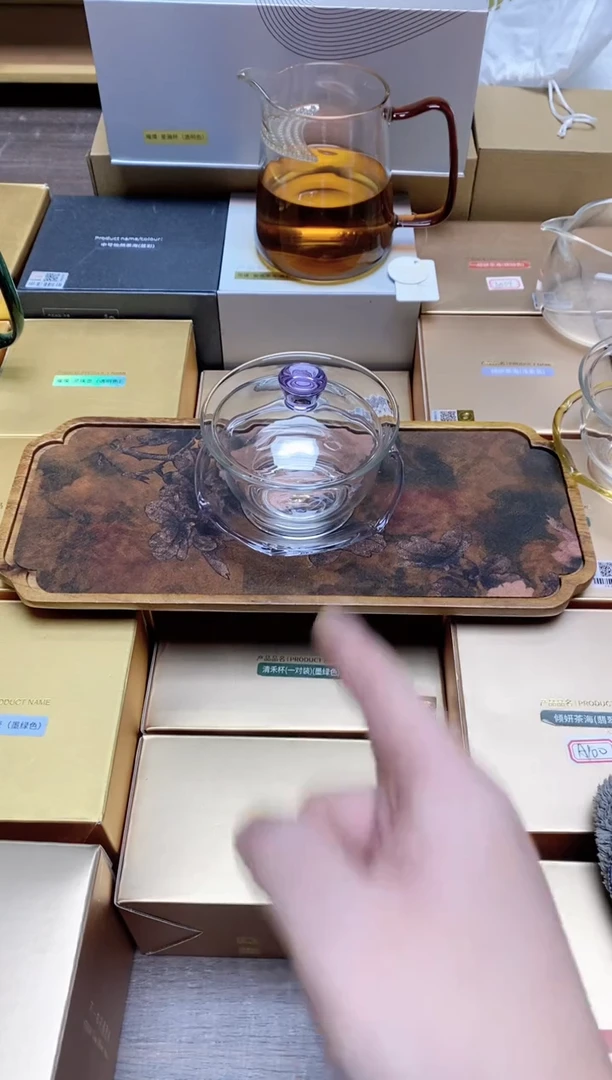 【闪购商品】孤品禾器沁莲盖碗浅紫色