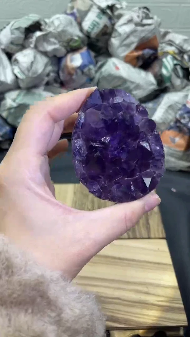 未镶嵌大型摆件（非配饰）紫晶621号龙蛋