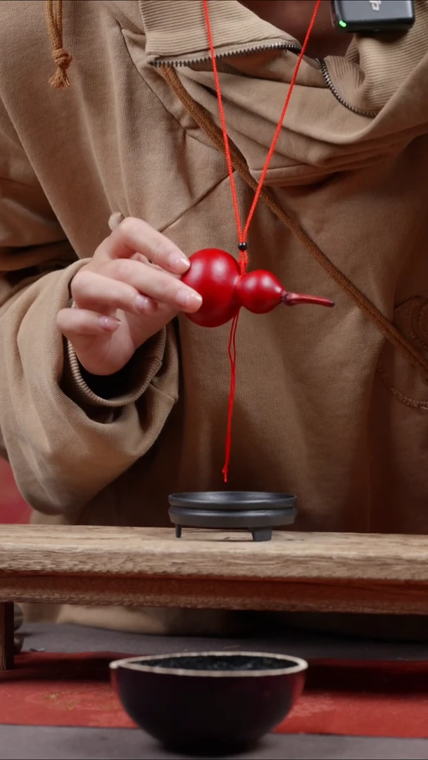 大漆小葫芦脖挂择优发 红