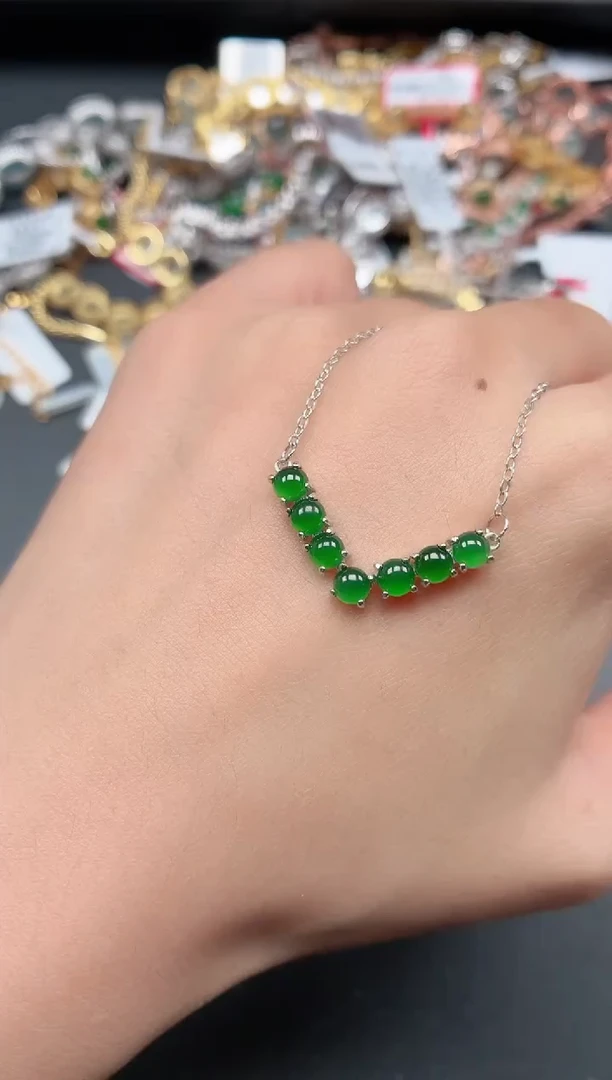 银S925镶嵌戒指翡翠111