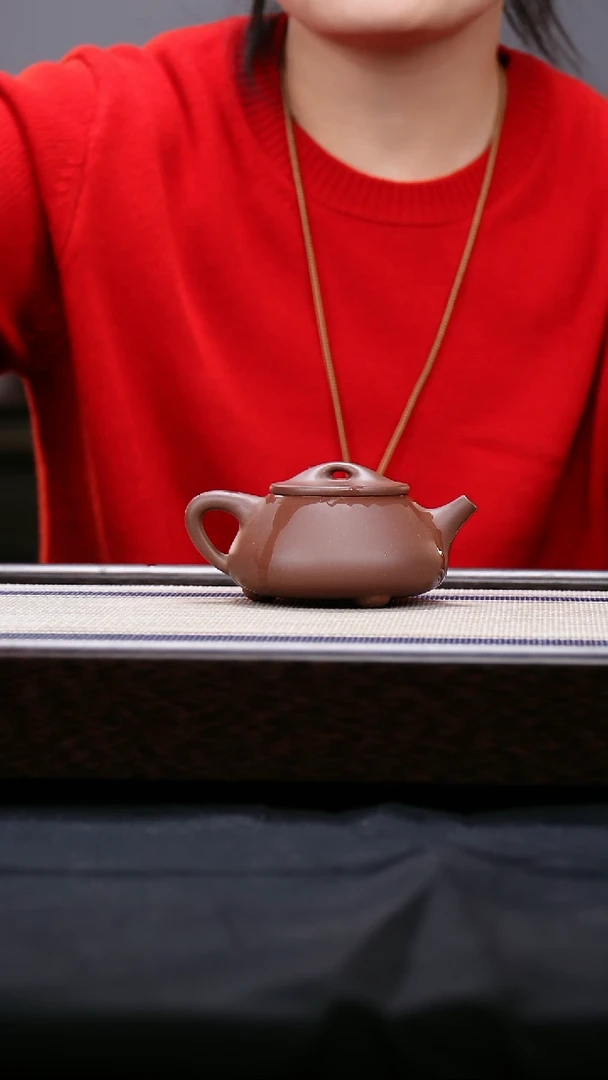 【闪购商品】紫砂茶壶原矿紫泥 景州石瓢壶