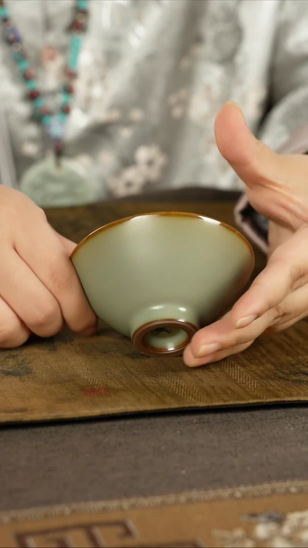 肯*善窑厂汝窑主人杯