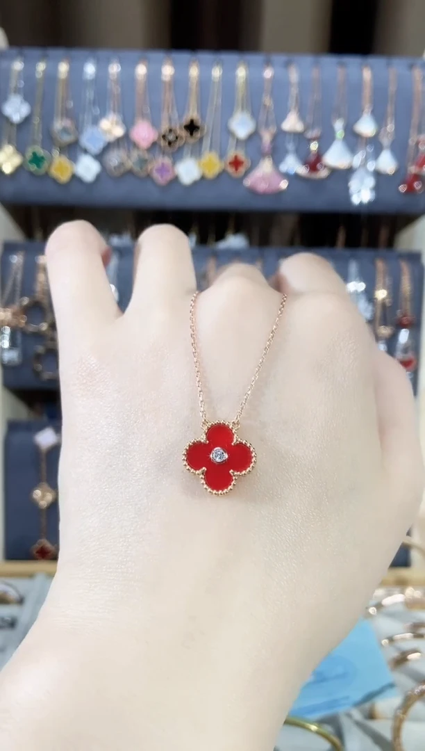 套链钻石18K金镶嵌钻石K玫