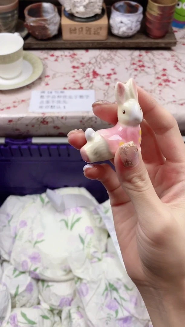 瓷片彼得兔筷置