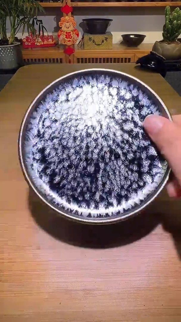 茶盏茶盏888888888蓝油滴壶承