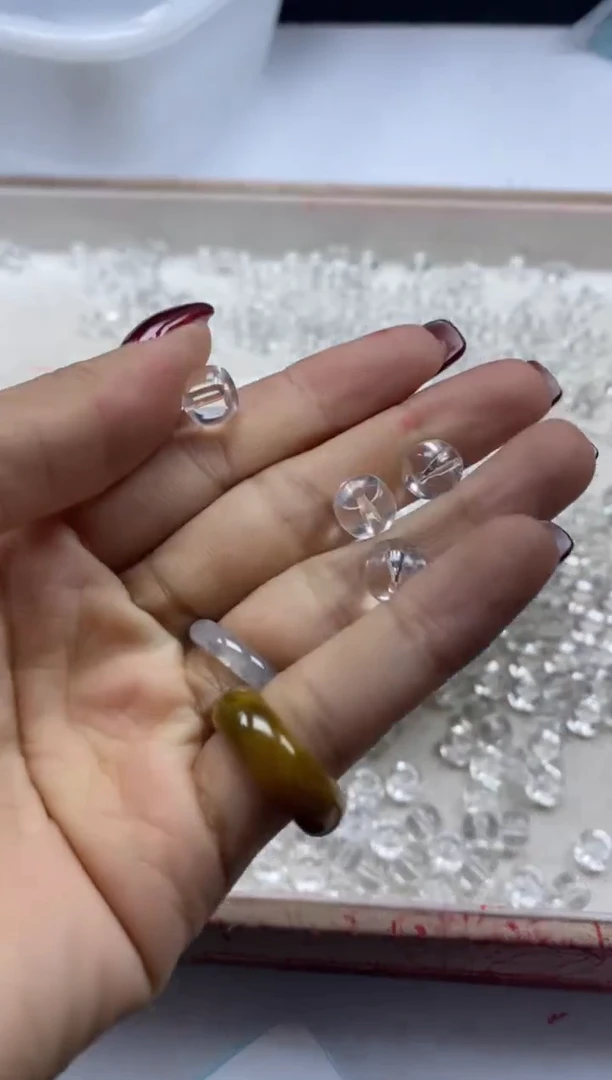 【闪购商品】水晶颈饰未镶嵌w2112白水晶老型8mm*20颗