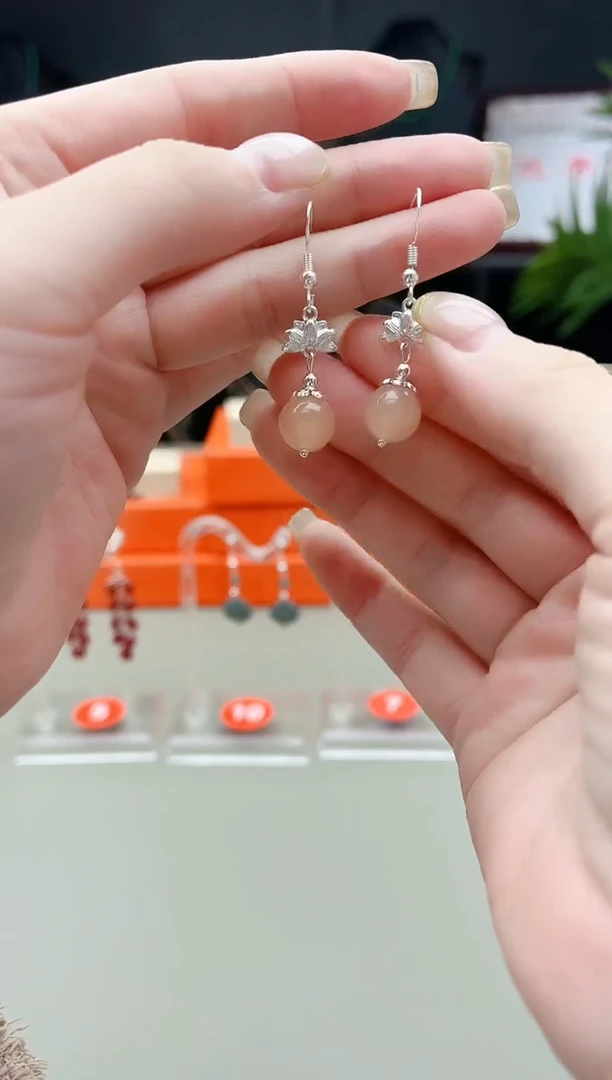 未镶嵌耳钉玛瑙/玉髓324