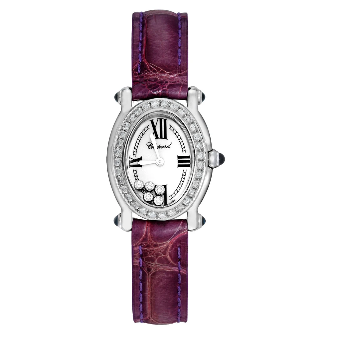 99新 Chopard/萧邦 快乐钻系列277465-1005后圈钻腕表/WHP032877