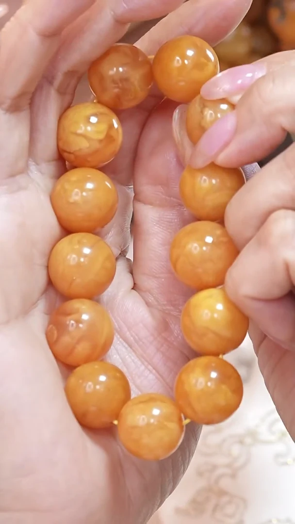 蜜蜡颈饰未镶嵌8640天然蜜蜡珠宝奇石云端妖孽全部保真