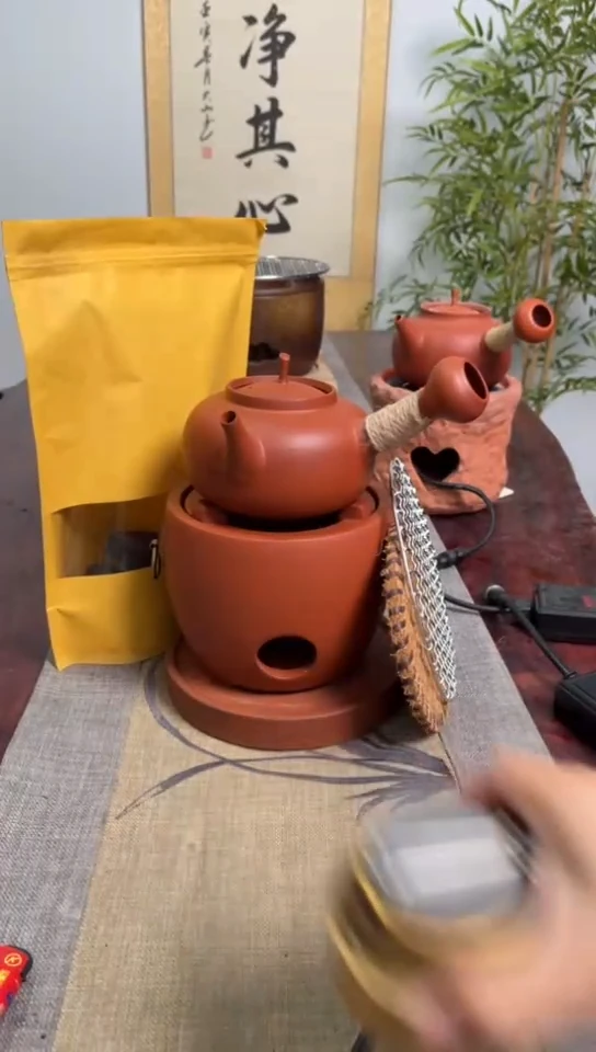 【闪购商品】圆口炉＋圆福砂铫＋炉垫6件套