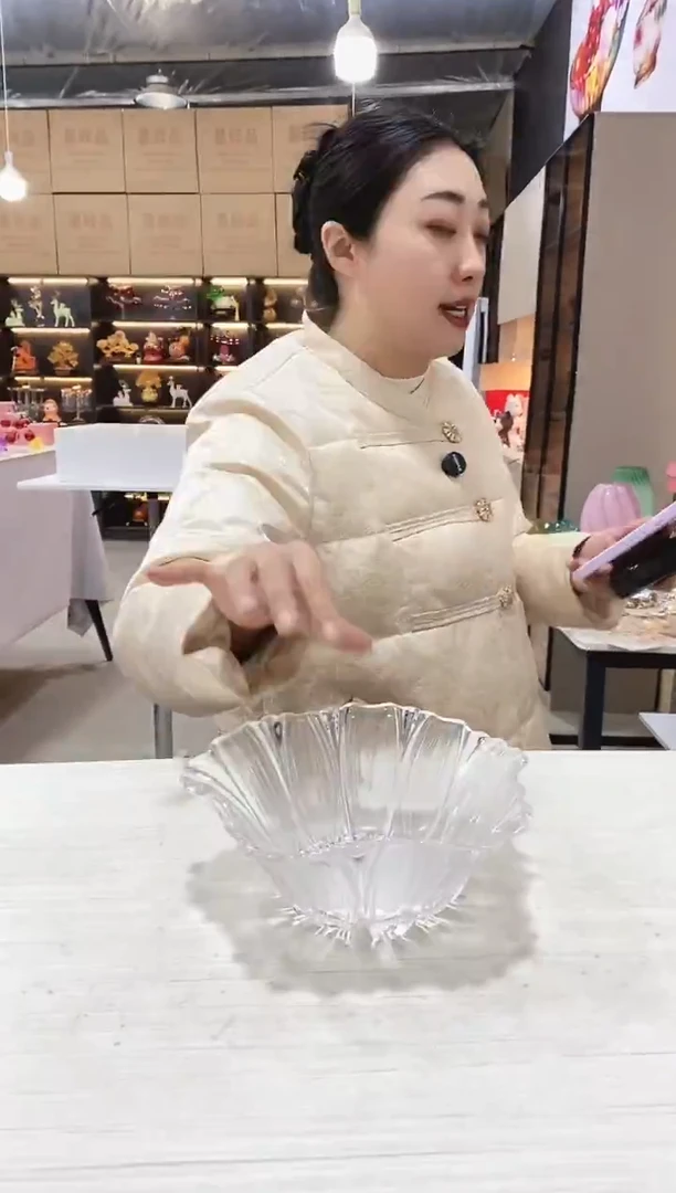 透明葵花小号果斗一个