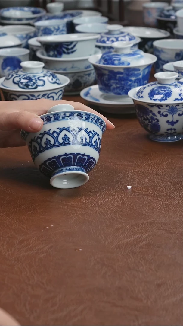 景德镇高端茶器墨奈手绘高端茶器