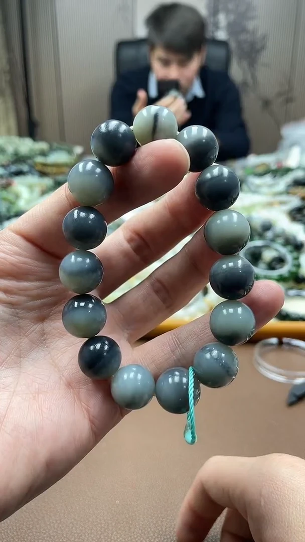 未镶嵌手串和田玉顺**然青花14