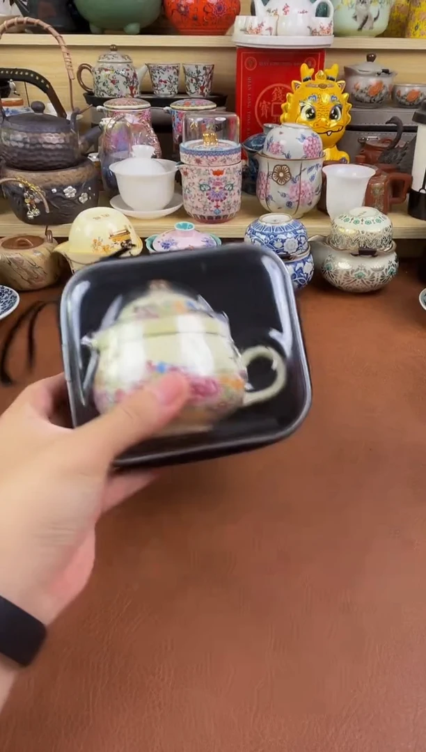 陶瓷茶具摆件旅行套组