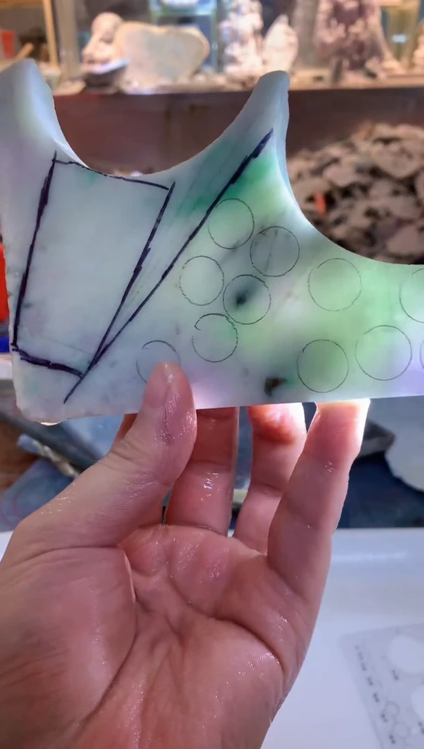 翡翠裸石0朱0翡翠珠宝354