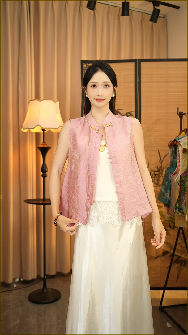 CHUNTIAN/李李新中式【海棠梦】新中式夏款国风马夹