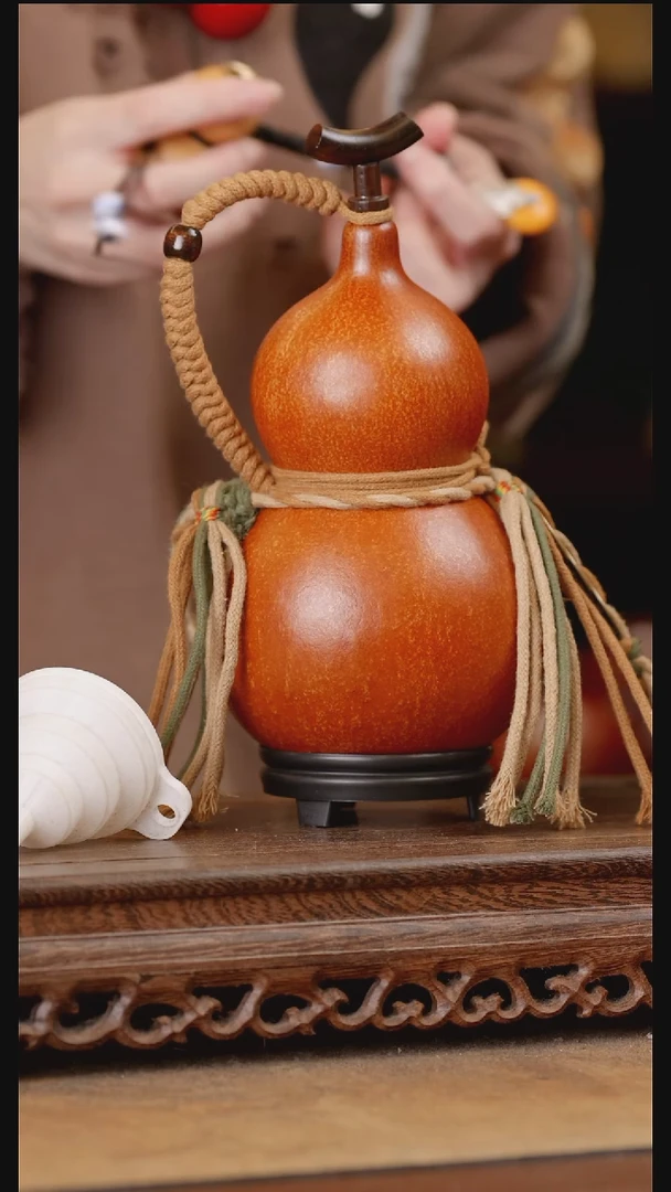 121号精品天然大漆酒葫芦一物一拍~