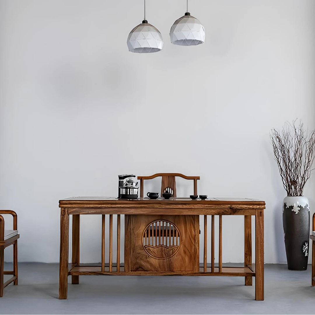 厂家直销观山茶桌纹理随机单品简约实木耐用中式欧式茶桌书桌