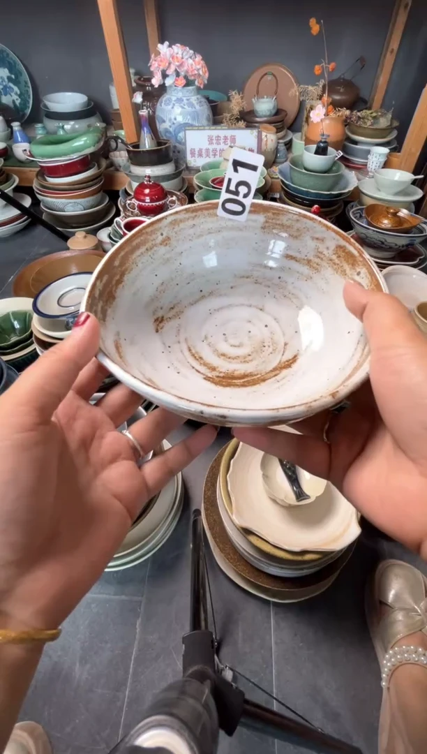 瓷片岁*051粉影异型碗福利