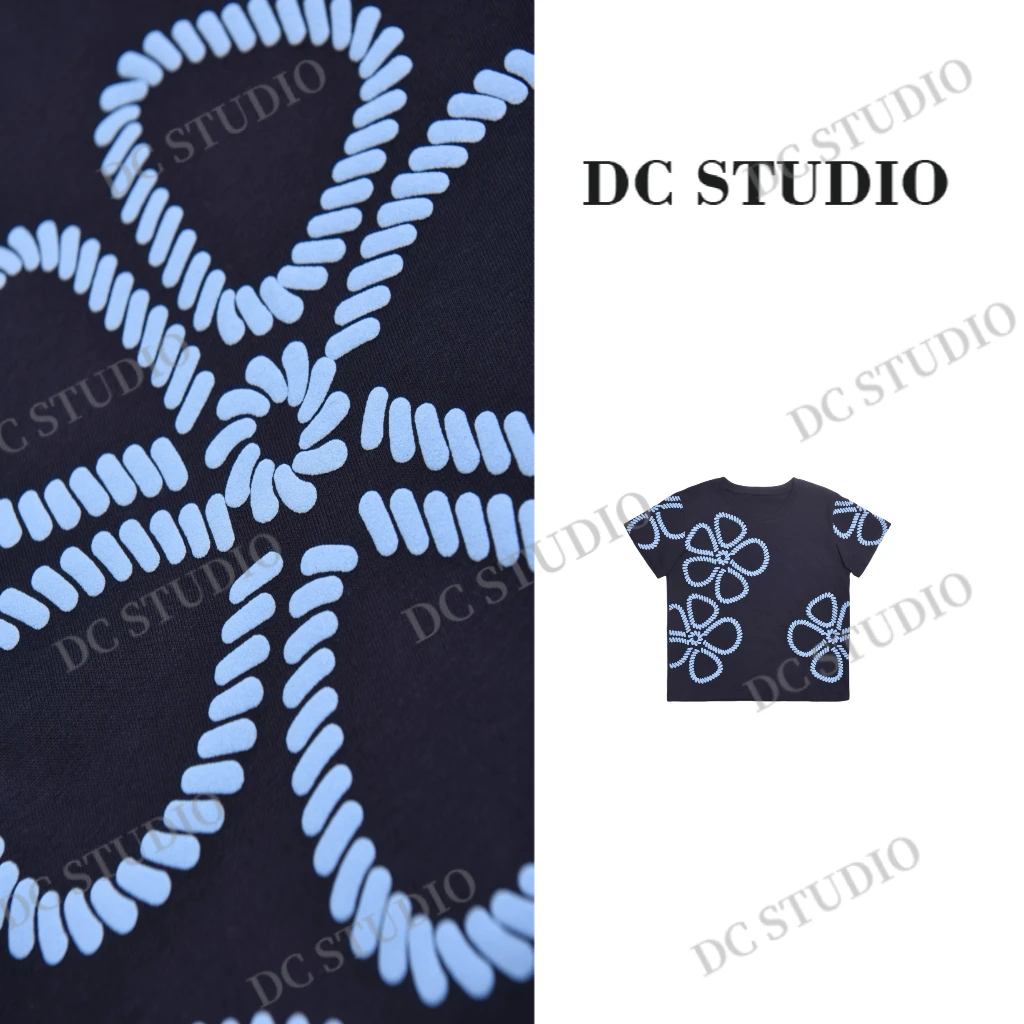 Syan【精灵】2025新款春夏轻奢时尚百搭圆领潮流设计师T恤短袖