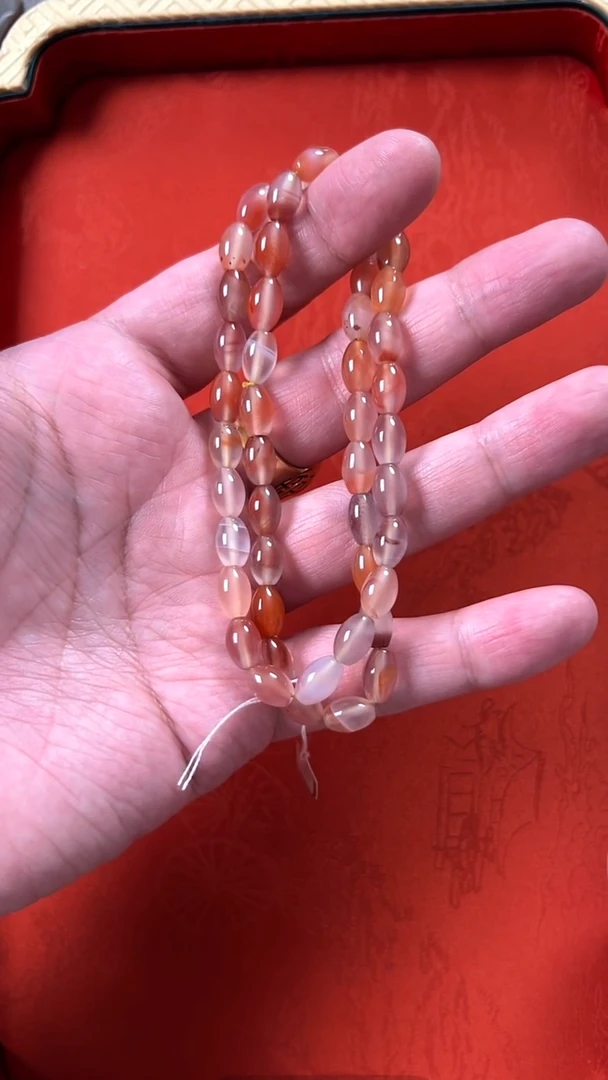 【闪购商品】南红玛瑙手串未镶嵌冰飘栆型珠手串
