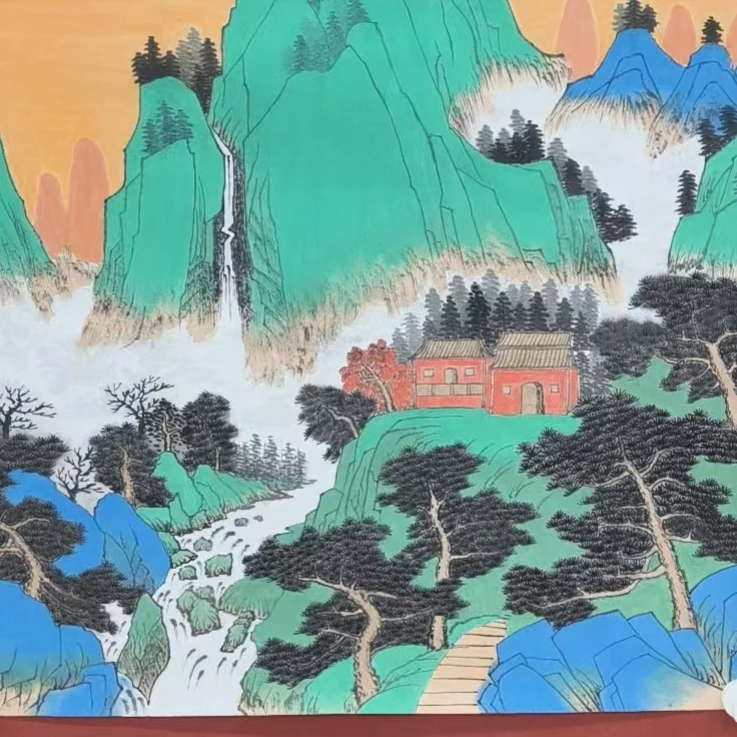 国画    斗方   宣纸