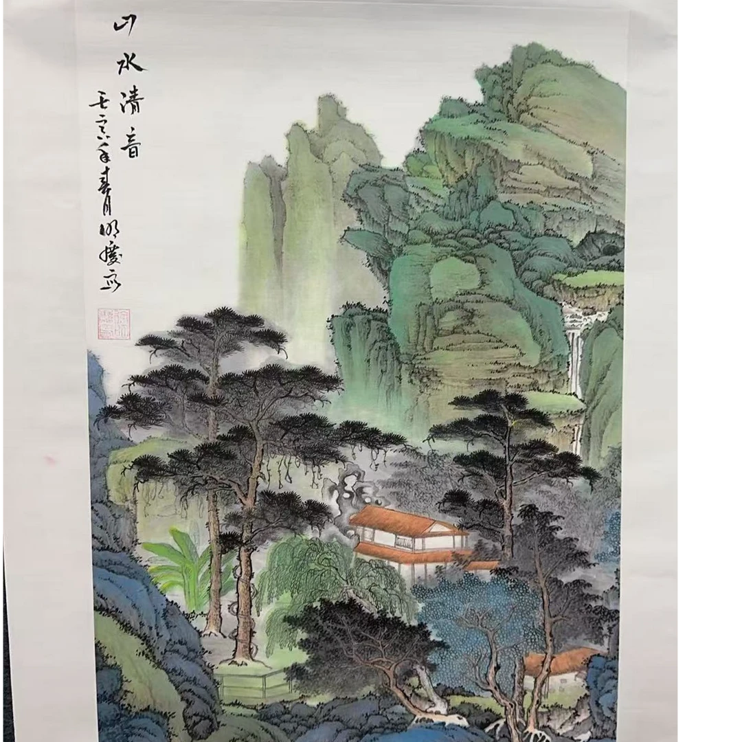 国画作品-徐明庆-四开三-山水清音
