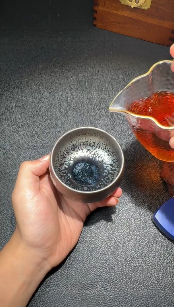 茶盏范永寿万彩油滴鹧鸪斑243
