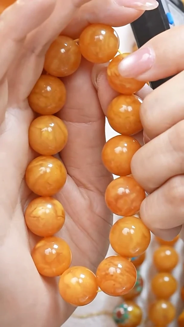蜜蜡颈饰未镶嵌7522天然蜜蜡珠宝奇石全部保真