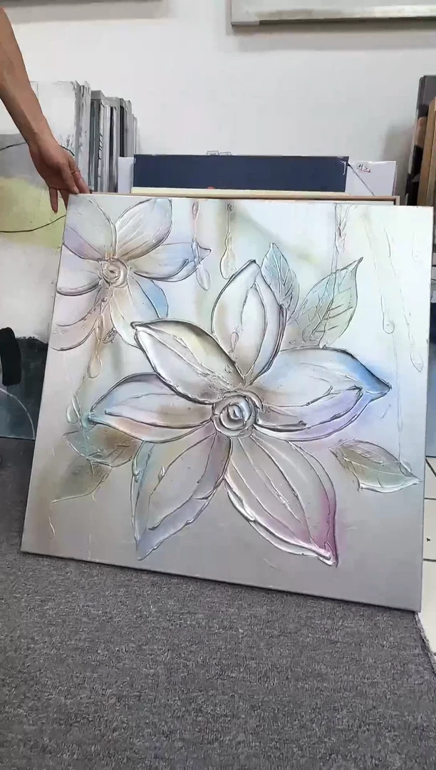 168现代艺术装饰画油画75cm*75cm