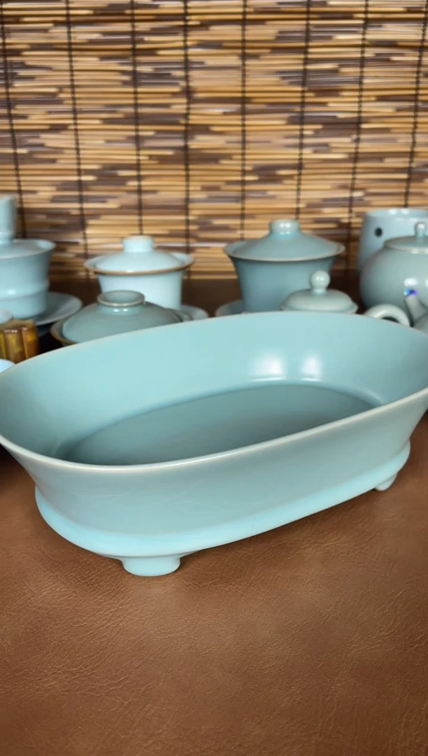 其他瓷N*M仿古釉水仙盆微瑕