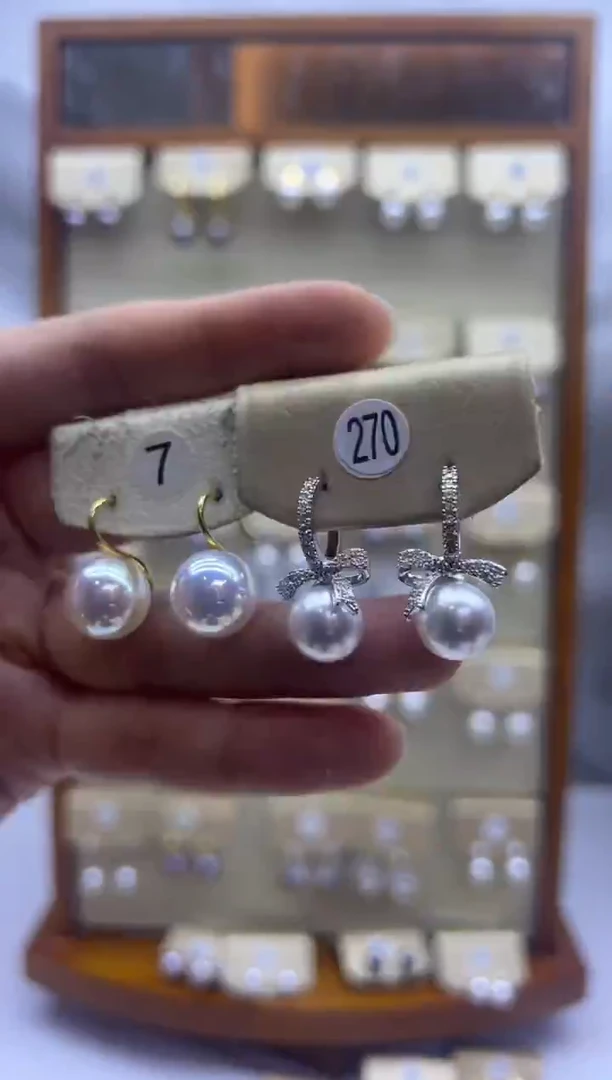 未镶嵌耳饰淡水珍珠7+270