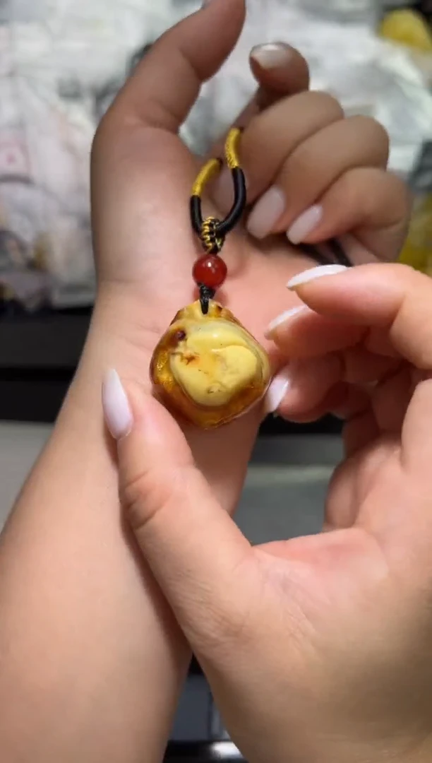 裸石琥珀未镶嵌琥珀蜜蜡吊坠